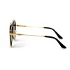 Gucci сонцезащитные очки 12341 золотые с чёрной линзой 