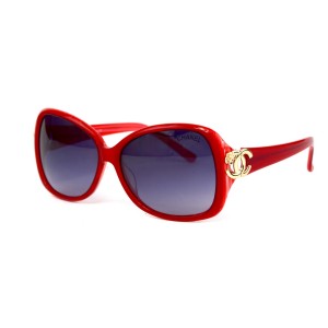 Gucci сонцезащитные очки 12343 красные с чёрной линзой 