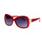 Gucci сонцезащитные очки 12343 красные с чёрной линзой . Photo 1