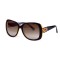 Gucci сонцезащитные очки 12347 чёрные с коричневой линзой . Photo 1
