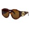 Gucci сонцезащитные очки 12353 коричневые с коричневой линзой . Photo 1