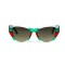 Gucci сонцезащитные очки 12354 прозрачные с зеленой линзой . Photo 2