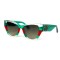 Gucci сонцезащитные очки 12354 прозрачные с зеленой линзой . Photo 1