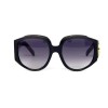Gucci сонцезахисні окуляри 12355 чорні з чорною лінзою 