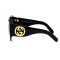 Gucci сонцезахисні окуляри 12355 чорні з чорною лінзою . Photo 3