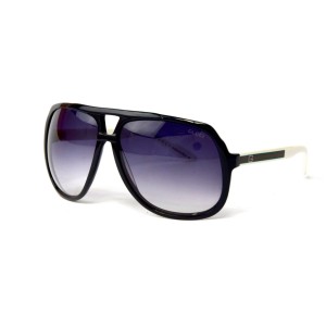 Gucci сонцезахисні окуляри 12356 чорні з чорною лінзою 