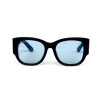 Gucci сонцезахисні окуляри 12391 чорні з блакитною лінзою 