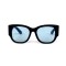 Gucci сонцезащитные очки 12391 чёрные с голубой линзой . Photo 2