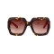 Gucci сонцезащитные очки 12393 коричневые с коричневой линзой . Photo 2
