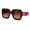 Gucci сонцезащитные очки 12393 коричневые с коричневой линзой . Photo 1