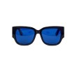 Gucci сонцезахисні окуляри 12403 чорні з синьою лінзою 