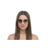 Женские сонцезащитные очки 10103 золотые с коричневой линзой 