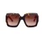 Gucci сонцезащитные очки 12417 коричневые с коричневой линзой . Photo 2