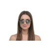 Жіночі сонцезахисні окуляри 10104 золоті з ртутною лінзою 