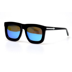 Karen Walker сонцезащитные очки 11257 чёрные с синий линзой 