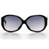 Louis Vuitton сонцезащитные очки 9865 чёрные с чёрной линзой 