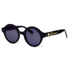Louis Vuitton сонцезащитные очки 11925 чёрные с чёрной линзой 