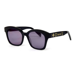 Louis Vuitton сонцезащитные очки 11949 чёрные с чёрной линзой 