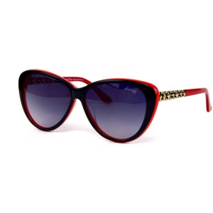 Louis Vuitton сонцезащитные очки 12257 чёрные с сиреневой линзой 