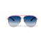Louis Vuitton сонцезахисні окуляри 12260 золоті з синьою лінзою . Photo 2