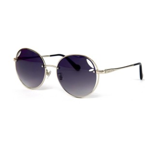Louis Vuitton сонцезащитные очки 12263 серебряные с черной линзой 