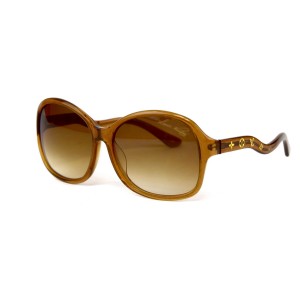 Louis Vuitton сонцезахисні окуляри 12284 коричневі з коричневою лінзою 