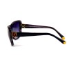 Louis Vuitton сонцезахисні окуляри 12293 чорні з бузковою лінзою 