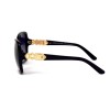 Louis Vuitton сонцезащитные очки 12297 чёрные с серой линзой 