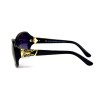 Louis Vuitton сонцезахисні окуляри 12298 чорні з бузковою лінзою 