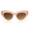 Miu Miu сонцезащитные очки 8745 розовые с коричневой линзой . Photo 2