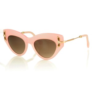 Miu Miu сонцезащитные очки 8745 розовые с коричневой линзой 