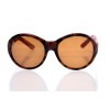 Miu Miu сонцезахисні окуляри 10067 хакі з коричневою лінзою 