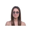 Жіночі сонцезахисні окуляри 10133 золоті з рожевою лінзою 