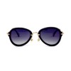 Miu Miu сонцезахисні окуляри 11858 чорні з чорною лінзою 