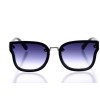 Жіночі сонцезахисні окуляри 10135 чорні з фіолетовою лінзою 