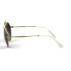Miu Miu сонцезащитные очки 11872 белые с чёрной линзой 