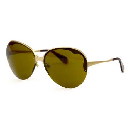 Miu Miu сонцезахисні окуляри 11875 золоті з коричневою лінзою 