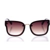 Женские сонцезащитные очки 10136 коричневые с коричневой линзой 