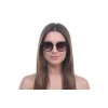 Жіночі сонцезахисні окуляри 10136 коричневі з коричневою лінзою 