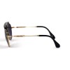 Miu Miu сонцезахисні окуляри 11880 чорні з чорною лінзою 