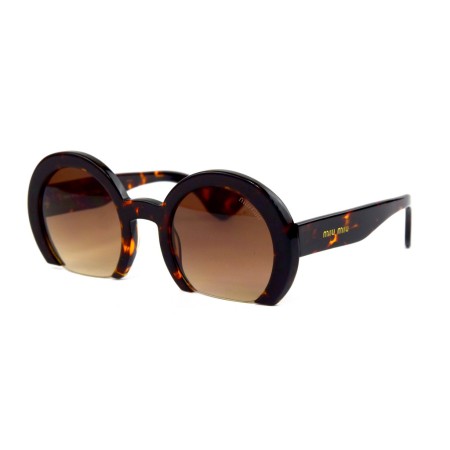 Miu Miu сонцезахисні окуляри 11885 леопардові з коричневою лінзою 