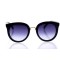 Женские сонцезащитные очки 10137 чёрные с фиолетовой линзой . Photo 2