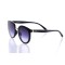 Женские сонцезащитные очки 10137 чёрные с фиолетовой линзой . Photo 1