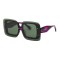 Miu Miu сонцезащитные очки 11993 сиреневые с зелёной линзой . Photo 1