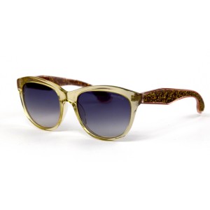 Miu Miu сонцезащитные очки 11996 коричневые с чёрной линзой 