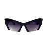 Miu Miu сонцезащитные очки 12102 чёрные с чёрной линзой 