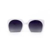 Miu Miu сонцезахисні окуляри 12103 білі з чорною лінзою 