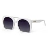 Miu Miu сонцезахисні окуляри 12103 білі з чорною лінзою 