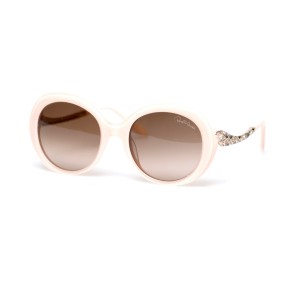 Roberto Cavalli сонцезащитные очки 11517 бежевые с коричневой линзой 