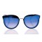 Женские сонцезащитные очки 10139 чёрные с синей линзой . Photo 2